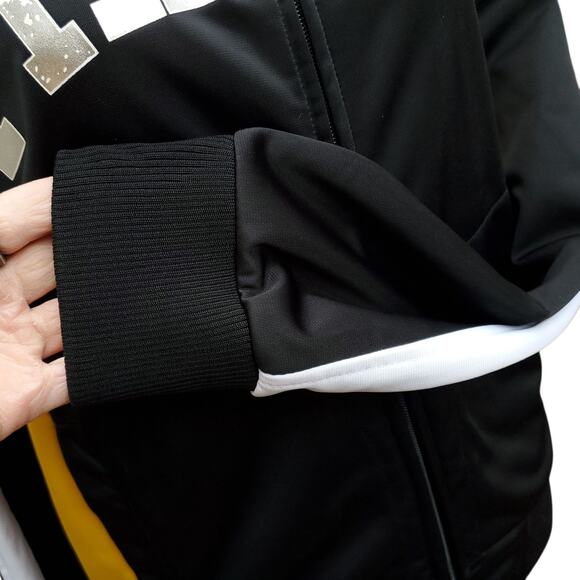 G-III Carl Banks Pittsburgh Pirates Tricot Full-Zip Track Jacket Black Gold Sz S - Picture 7 of 16